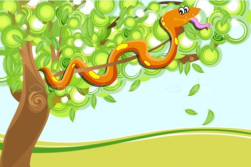 Snake with tree